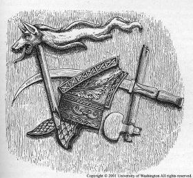 Insemne dacice pe columna lui Traian