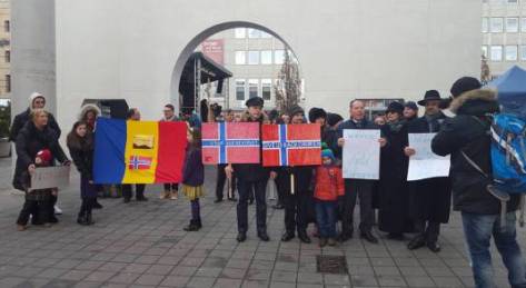 2 Protest.17.02 .2016 Nürnberg(Germania) Pt.Fam.Bodnariu si Crestini persecutati