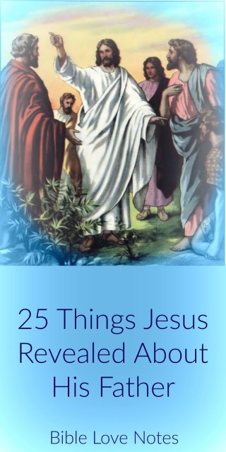 A wonderful list of revelations from Christ about God the Father.